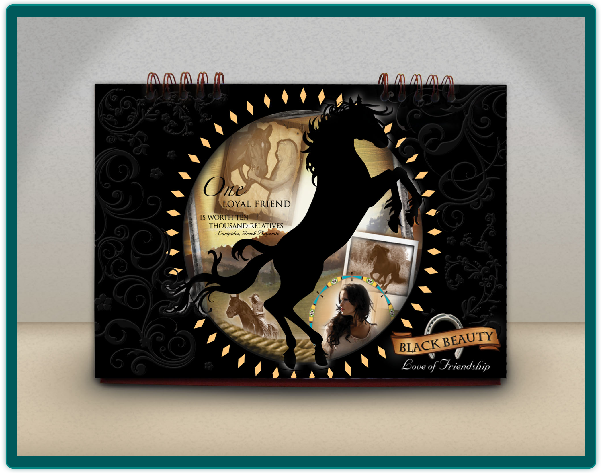 Black Beauty - Love of Friendship Calendar Design
